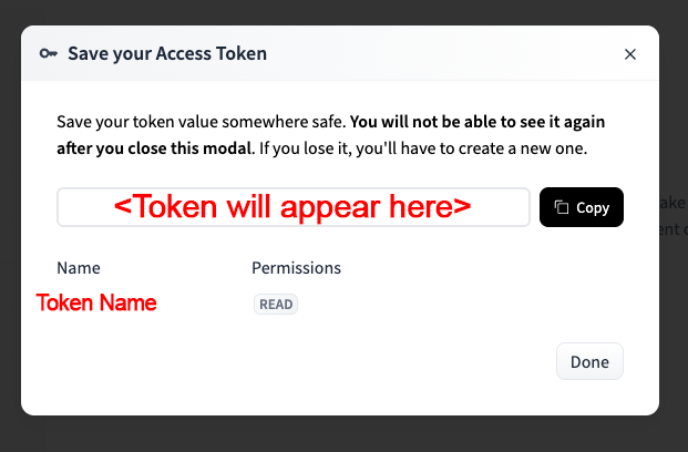 Save Token